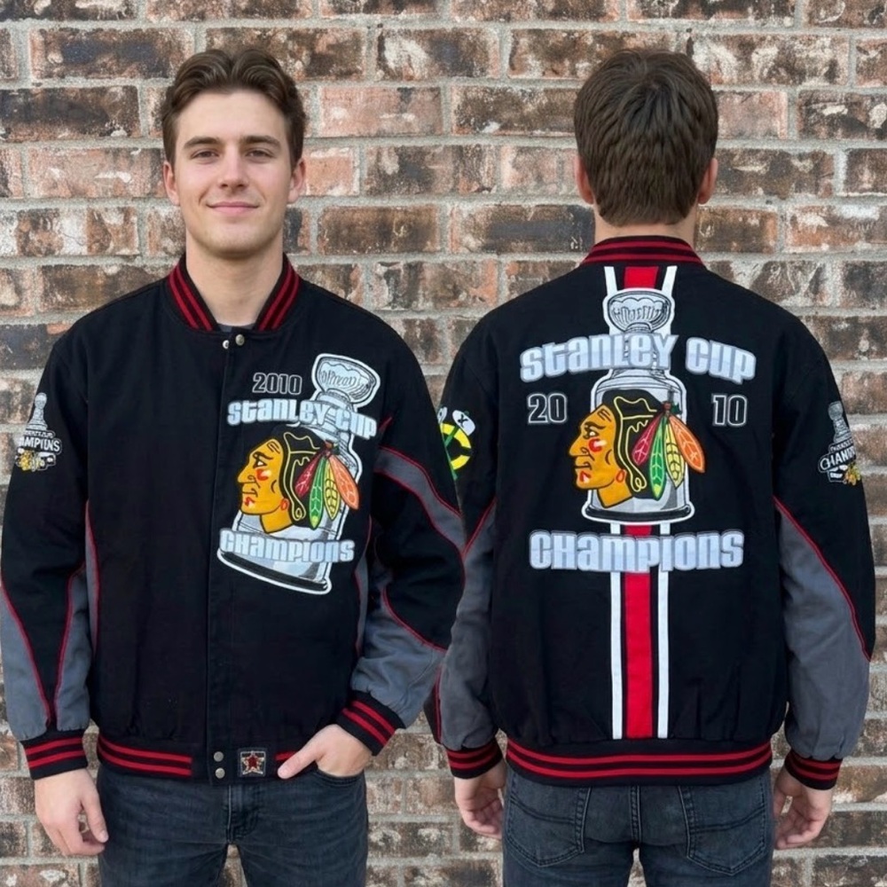 Chicago Blackhawks 2010 Stanley Cup Champions varsity jacket